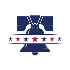 liberty bell logo vector