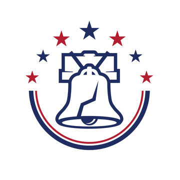 liberty bell logo vector