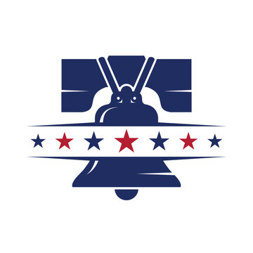 liberty bell logo vector