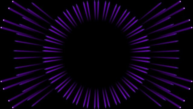 This standard video shows how neon rays flash and move. Ideal for music.