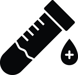 Blood sample Vector Icon Design Illustration