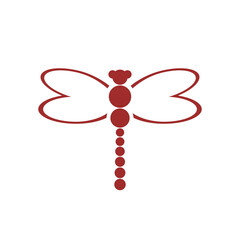 Dragonfly icon isolated on transparent background