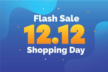 12.12 shopping day banner template design