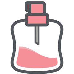 Perfume Bottle Aesthetic Drawing Logo Symbol

