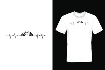 Mountain T shirt design, vintage, typography