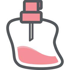 Perfume Bottle Aesthetic Drawing Logo Symbol
