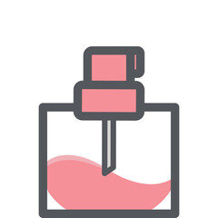 Perfume Bottle Aesthetic Drawing Logo Symbol
