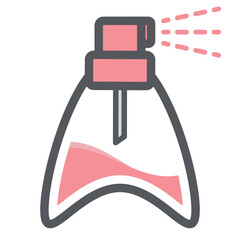 Perfume Spray Bottle Aesthetic Drawing Logo Symbol