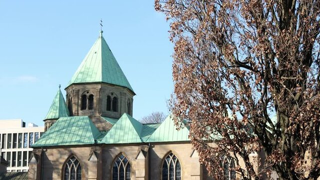 historic buildings in essen germany 4k 30fps video