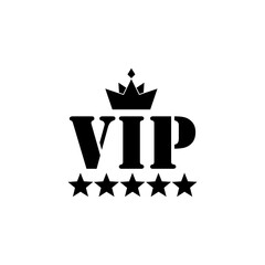VIP Very important person icon isolated on transparent background