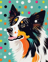 background with dog and bone Generative Ai