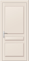 White Wooden Interior Door Template 