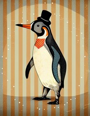illustration of a penguin Generative Ai