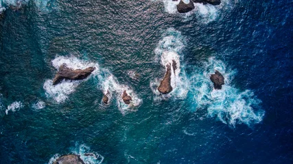 Foto op Canvas Foto aérea con dron de la playa de La Zamora en Fuencaliente, La Palma. Canarias © Ruyman