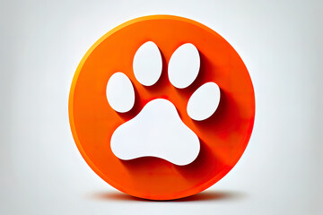 Fototapeta premium Cute cat story highlights icon for social media vector. Generative Ai