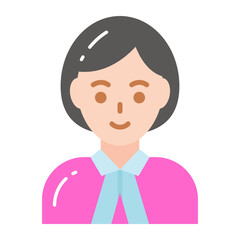Female lawyer vector, professional worker avatar