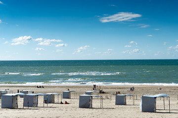 Beach tents in Soulac France