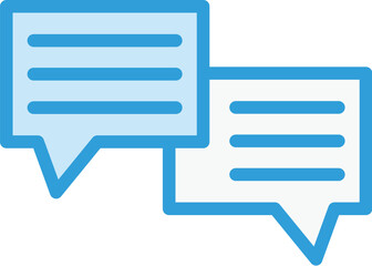 Fototapeta premium Chat Vector Icon Design Illustration