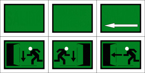 Spanish room caption symbol logo illustration vector sketch