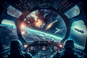 The Ride of a Lifetime: An Illustration of Piloting a Spaceship through the Cosmos