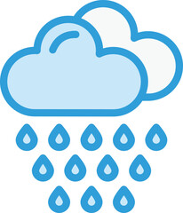 Rain Vector Icon Design Illustration