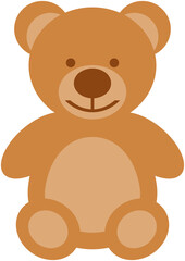 Bear icon for app, ui, web. Toy isolated illustration.