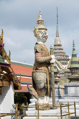 Demon Guardian at Wat Phra Kaew Temple of the Emerald Buddha Bangkok