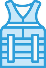 Life jacket Vector Icon Design Illustration