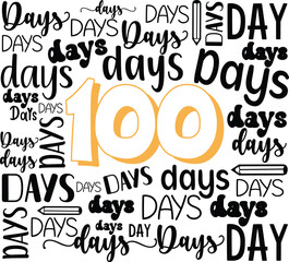 100 days Of School SVG Design