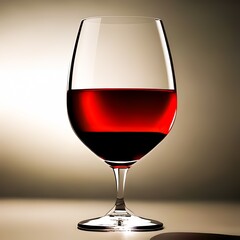 Glass of red wine. Generative AI