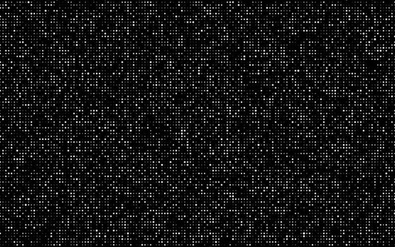 A lot of white dots in motion on a transparent background alpha channel