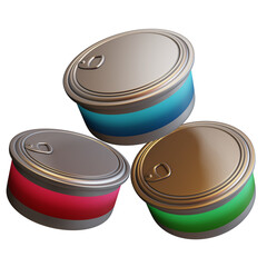 3d  fresh tuna cans alumunium