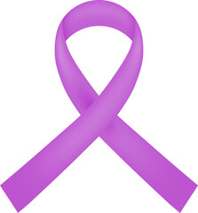 Cancer Ribbon. Pancreatic cancer.