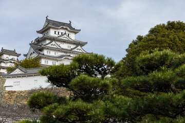 日本　兵庫県姫路市にある姫路城の大天守