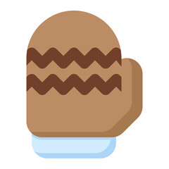 Winter glove icon. Warm winter glove. Simple illustration of winter glove. Vector illustration