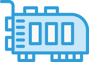 Pci Card Vector Icon Design Illustration