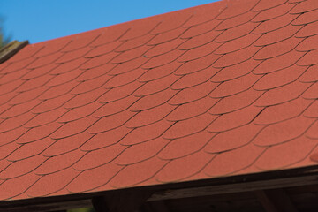 red tiles on the roof