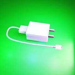 green background with Charging pot.