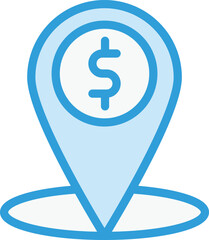 Atm location Vector Icon Design Illustration