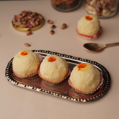Traditional Indian Bengali Sweets Chum Chum 