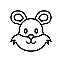 hamster icon for your website design, logo, app, UI. 