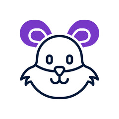hamster icon for your website design, logo, app, UI. 