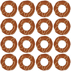 Pattern homemade cookie different taste in pastry biscuit