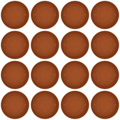 Pattern homemade cookie different taste in pastry biscuit