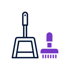 dustpan icon for your website design, logo, app, UI. 