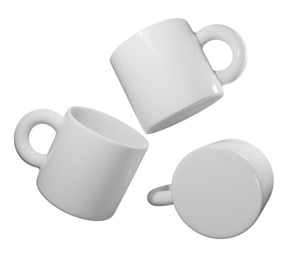 Mockup de 3 canecas