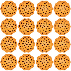 Pattern homemade cookie different taste in pastry biscuit