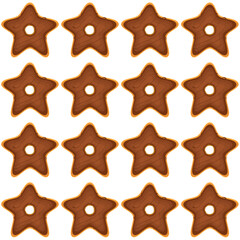 Pattern homemade cookie different taste in pastry biscuit
