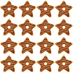 Pattern homemade cookie different taste in pastry biscuit