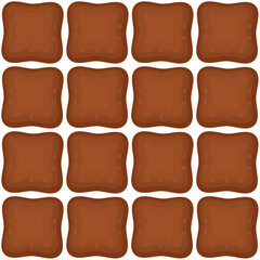 Pattern homemade cookie different taste in pastry biscuit